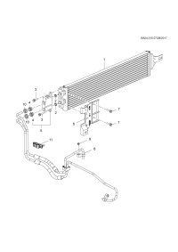 84023042-Cooler, transmission oil assist (incl. 2-3,5-7)