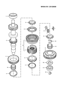 24536321-Slider assy-1st & 2nd synchronizer