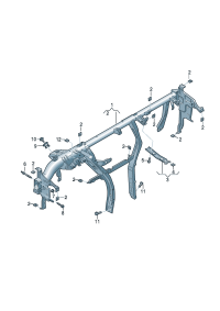 81D858045B-Member, instrument panel cross