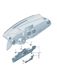 81D8630754PK-Glove box (Drivers seat) (ghost (black))