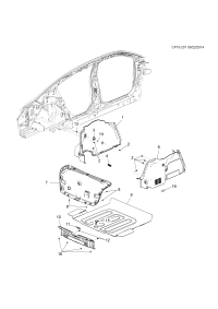 26207885-Garnish assy-luggage side