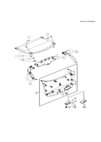 11602370-Retainer, luggage shutter