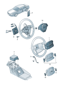 8E0880201CR42R-Air bag unit assy Steering wheel  **Install now only * * **Order when ordering * *   