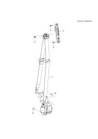 23421040-Retractor, front seat belt (incl. 2,8)