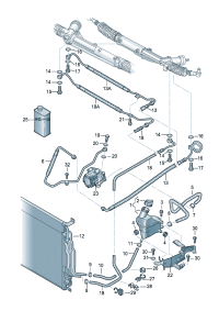 4E1422893AM-From vane pump to strg Hose, extension