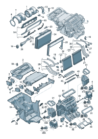 4E0820103-Evaporator  Add-contain position: F  4E-4-030 000 *