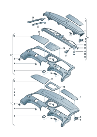 4H0863488A-Bezel assy-speaker
