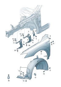 5NA821105B-Panel-fender Fit as needed Common position   F