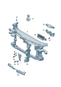 3C8805588L-Bracket, frt w/water Bracket, cooler