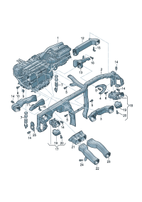 4H1819655A-PORSCHE CAYENNEAIR DUCT CENTRE