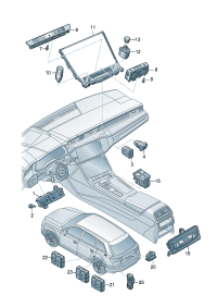 4N0959673J-Switch assy-multi control D-20.07.2020