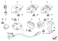 61316955052-WINDOW LIFTER SWITCH/E83