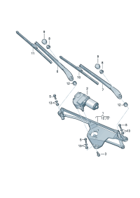 4E1955119B-Motor, wiper F  4E-7-003 500 *