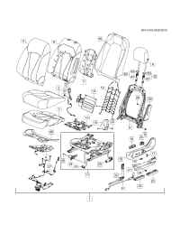 22988685-Headrest assy-fr seat