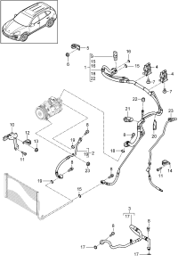 95881674400-Coolant hose Tube, fuel Condenser Compressor