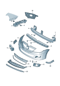 18D807049B-GUIDE PIECE/RH/ VW / PASSAT