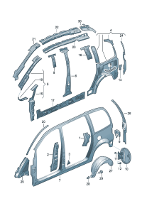 7M3809605R-Enclosure, side