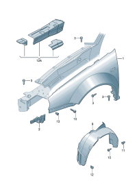 18D809957E-WHEEL HOUS/VW /BORA/1998