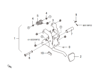 1602200XKZ16A-Pedal assy-clutch