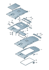 3AD867501B-Molding a roof For slide belt glass And turn-over roof models