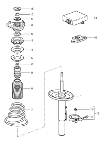 98734304106-ABSORBER SHOCK