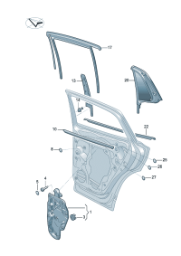 12D839462-Window regulator lh & rh Complete: