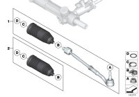 32210422879-Repair kit, tie rod and rubber boot