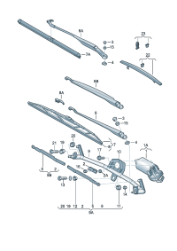 8E1955119-Motor, wiper