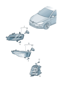 5GG941661B-Halogen lamp & f Lamp assy-static
