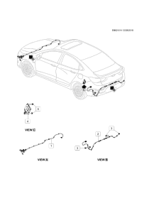 26291550-Harness, rear object alarm sensor