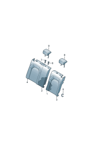 22D885902AVMD-Headrest & shield (Artificial leather)  D -16.08.2021 (deep indium)