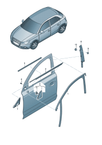 8X4837477A-Weatherstrip, window