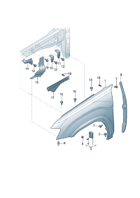 4CG821111-Stopper Plate assy-front guard