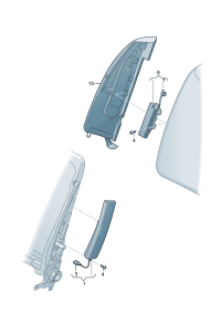 3AD880241-Unit, side air bag **Install now only * * **Order when ordering * *   D  -01.01.2016