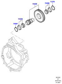 7S4P7H338AA-Bearing-t/f shaft