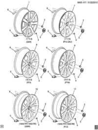 22921890-Wheel (silver) (17X8) (aluminum) (enlarged 42mm 115X5XM12 B/C)