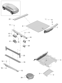 95B863565C-Blanking assy Box, battery