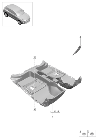 95B863021L-Mat, passenger room bottom Deprecated parts