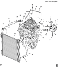 22917997-Radiator reserve tank (incl 6,9) (incl. Sensor) (normally closed floating) (AC-DELCO #22917997)