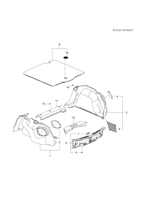 39145804-Garnish assy-luggage side (incl. 2)