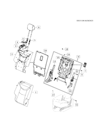 84649355-Bezel, rr seat back