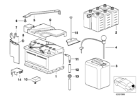 61218368212-BRACKET-BATTERY