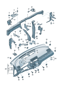 3CD858045-Member, instrument panel cross
