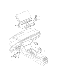 4CG925301-Switch assy-multi control
