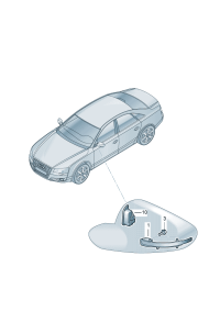 4H1949145-Of the lane change assist system Warning indicator