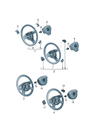 1KD419091J-Steering wheel