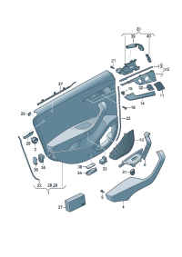 8W0035293A4PK-Speaker panel (ghost (black))