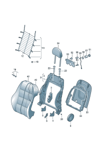 8RD881969BQAU-Cover, strap back Net, net (ghost black)