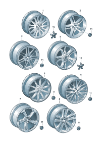 4G0601025BQ-Wheel rim-aluminium alloy  Colour code: