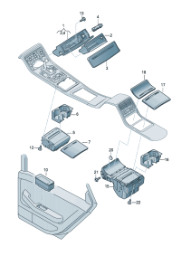 4E0857951D4PK-Ashtray (black)